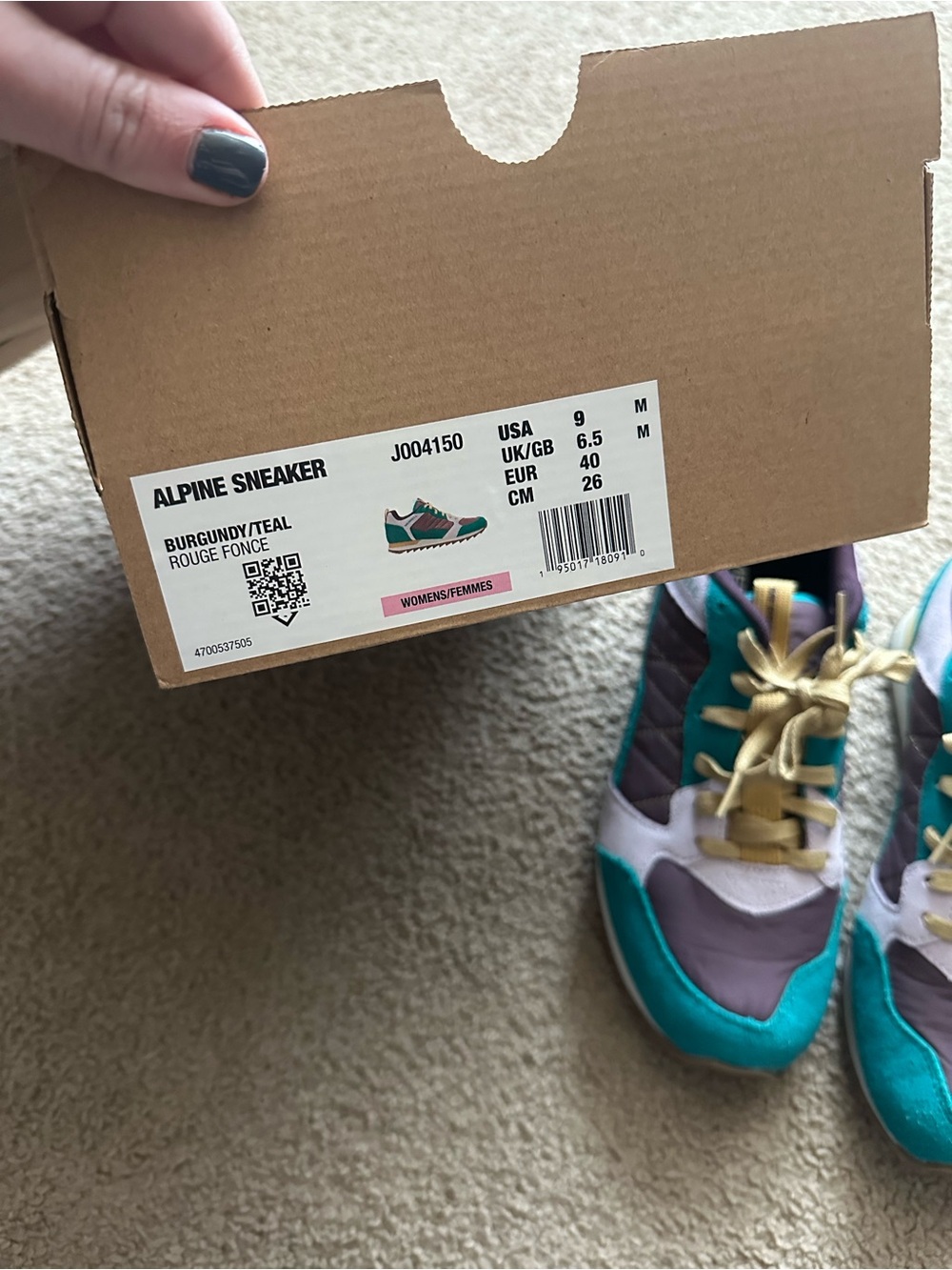 Merrell Teal and Purple Retro Runner - Picture 5 of 5